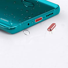 Staubschutz Stöpsel Passend USB-C Jack Type-C Universal H16 für Samsung Galaxy M42 5G Rot