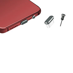 Staubschutz Stöpsel Passend USB-C Jack Type-C Universal H17 für Xiaomi Redmi Note 12 Pro 5G Dunkelgrau
