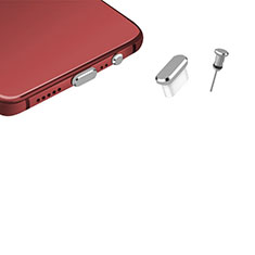 Staubschutz Stöpsel Passend USB-C Jack Type-C Universal H17 für Apple iPhone 15 Silber