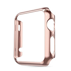 Tasche Luxus Aluminium Metall Rahmen für Apple iWatch 42mm Rosa