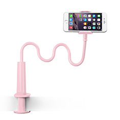 Universal Faltbare Ständer Handy Halter Halterung Flexibel für Vivo iQOO U3 5G Rosa