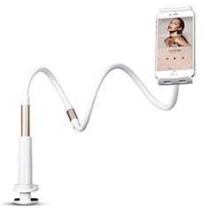 Universal Faltbare Ständer Handy Stand Flexibel T12 für Oppo Find X3 Pro Weiß