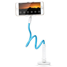 Universal Faltbare Ständer Handy Stand Flexibel T14 für Sharp Aquos wish3 Hellblau