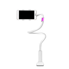 Universal Faltbare Ständer Smartphone Halter Halterung Flexibel für Wiko View 2 Pro Rosa