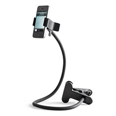 Universal Faltbare Ständer Smartphone Halter Halterung Flexibel T11 für Vivo Y72 5G Schwarz