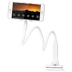 Universal Faltbare Ständer Smartphone Halter Halterung Flexibel T13 für Huawei Ascend G300 U8815 U8818 Weiß