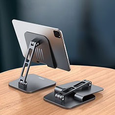 Universal Faltbare Ständer Tablet Halter Halterung Flexibel D13 für Apple iPad Air 5 10.9 (2022) Schwarz