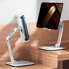 Universal Faltbare Ständer Tablet Halter Halterung Flexibel F03 für Apple iPad Pro 10.5 Weiß