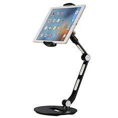 Universal Faltbare Ständer Tablet Halter Halterung Flexibel H08 für Apple iPad Pro 12.9 (2022) Schwarz