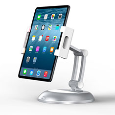 Universal Faltbare Ständer Tablet Halter Halterung Flexibel K11 für Apple iPad Air 5 10.9 (2022) Silber