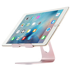 Universal Faltbare Ständer Tablet Halter Halterung Flexibel K15 für Huawei MediaPad T3 7.0 BG2-W09 BG2-WXX Rosegold