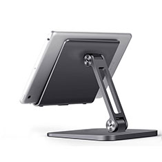Universal Faltbare Ständer Tablet Halter Halterung Flexibel K17 für Huawei Mediapad T1 10 Pro T1-A21L T1-A23L Dunkelgrau