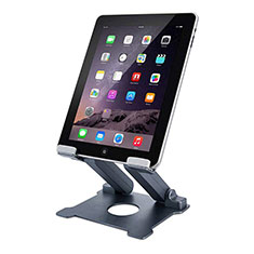 Universal Faltbare Ständer Tablet Halter Halterung Flexibel K18 für Apple iPad Air 4 10.9 (2020) Dunkelgrau
