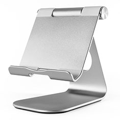 Universal Faltbare Ständer Tablet Halter Halterung Flexibel K23 für Apple iPad 2 Silber