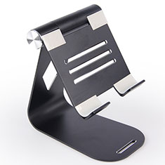 Universal Faltbare Ständer Tablet Halter Halterung Flexibel K25 für Apple iPad Air 4 10.9 (2020) Schwarz