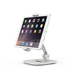 Universal Faltbare Ständer Tablet Halter Halterung Flexibel T02 für Apple iPad Air 5 10.9 (2022) Weiß