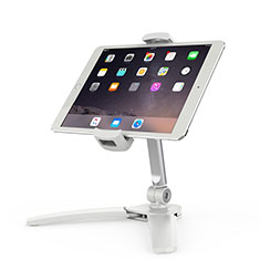 Universal Faltbare Ständer Tablet Halter Halterung Flexibel T08 für Apple iPad 10.2 (2019) Weiß