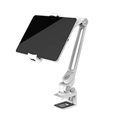 Universal Faltbare Ständer Tablet Halter Halterung Flexibel T43 für Apple iPad Air 4 10.9 (2020) Silber