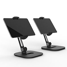 Universal Faltbare Ständer Tablet Halter Halterung Flexibel T47 für Apple iPad Air 4 10.9 (2020) Schwarz