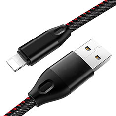 USB Ladekabel Kabel C04 für Apple iPad Air 10.9 (2020) Schwarz