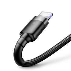USB Ladekabel Kabel C07 für Apple iPad Air 4 10.9 (2020) Schwarz