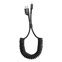 USB Ladekabel Kabel C08 für Apple New iPad 9.7 (2017) Schwarz