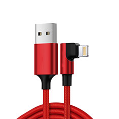 USB Ladekabel Kabel C10 für Apple iPad 10.2 (2020) Rot