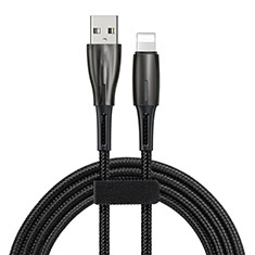 USB Ladekabel Kabel D02 für Apple iPhone 7 Schwarz