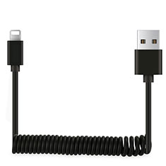 USB Ladekabel Kabel D08 für Apple iPad 10.2 (2020) Schwarz