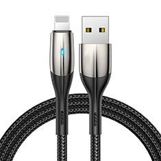 USB Ladekabel Kabel D09 für Apple iPad New Air (2019) Schwarz