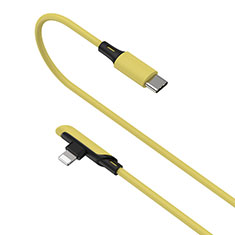 USB Ladekabel Kabel D10 für Apple iPhone 12 Pro Gelb