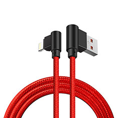 USB Ladekabel Kabel D15 für Apple iPad New Air (2019) 10.5 Rot