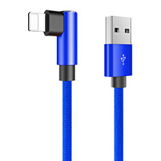 USB Ladekabel Kabel D16 für Apple iPad New Air (2019) Blau