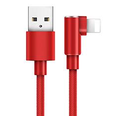 USB Ladekabel Kabel D17 für Apple iPad Mini 3 Rot