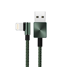 USB Ladekabel Kabel D19 für Apple iPhone SE Grün