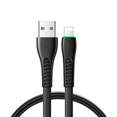 USB Ladekabel Kabel D20 für Apple iPhone SE Schwarz