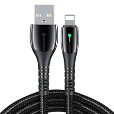USB Ladekabel Kabel D23 für Apple iPhone 12 Pro Max Schwarz