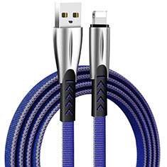 USB Ladekabel Kabel D25 für Apple iPhone 6 Blau