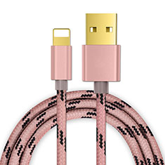 USB Ladekabel Kabel L01 für Apple iPad 10.2 (2020) Rosegold