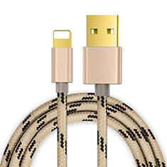 USB Ladekabel Kabel L01 für Apple iPad Mini 2 Gold