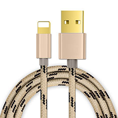 USB Ladekabel Kabel L01 für Apple iPhone Xs Gold