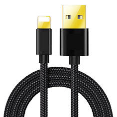 USB Ladekabel Kabel L02 für Apple iPad 10.2 (2020) Schwarz