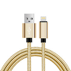 USB Ladekabel Kabel L07 für Apple iPad Mini 2 Gold