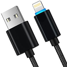 USB Ladekabel Kabel L13 für Apple iPad Air 10.9 (2020) Schwarz