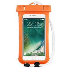 Wasserdicht Unterwasser Handy Schutzhülle Universal für Wiko Rainbow Lite Orange