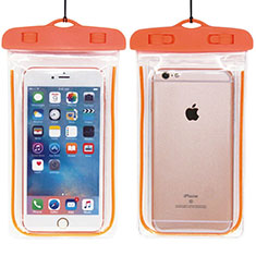 Wasserdicht Unterwasser Handy Schutzhülle Universal W01 für Accessoires Telephone Portefeuille En Cuir Orange