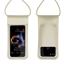 Wasserdicht Unterwasser Handy Tasche Universal W06 für Motorola Moto E XT1021 Gold