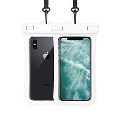 Wasserdicht Unterwasser Handy Tasche Universal W07 für Xiaomi Redmi 9 Prime India Weiß