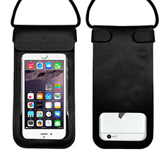Wasserdicht Unterwasser Handy Tasche Universal W10 für Blackberry Passport Q30 Schwarz