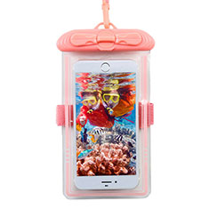 Wasserdicht Unterwasser Handy Tasche Universal W11 für Vivo Y02 Rosa